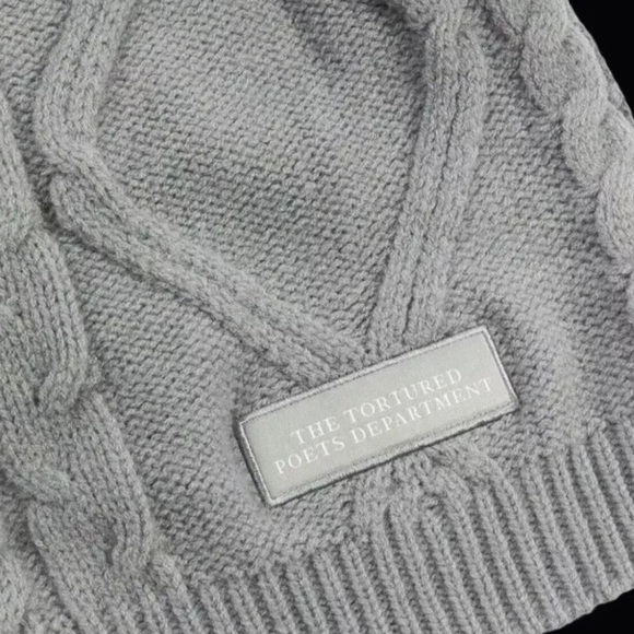 NWT Taylor Swift TTPD Gray Cardigan XL/2Xl - Picture 4 of 4